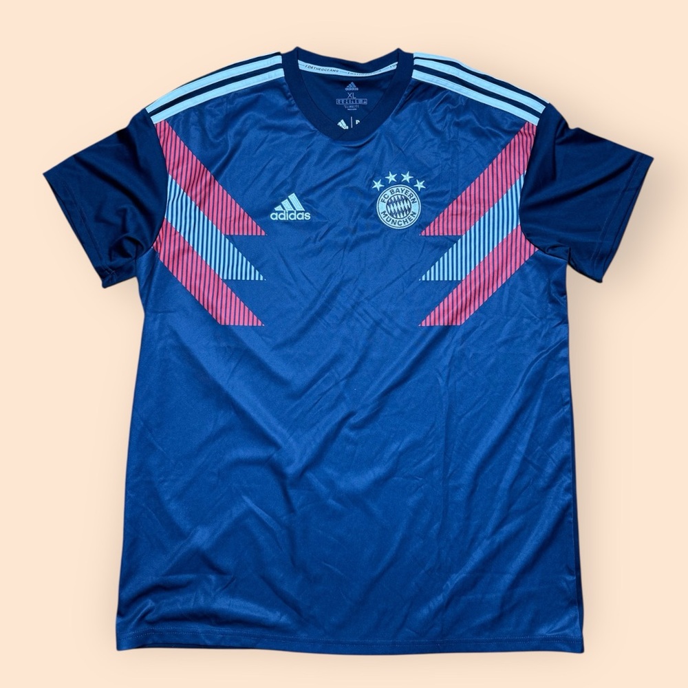 Adidas Parlay FC Bayern Soccer Jersey 2018 Kit Blue Men’s XL
